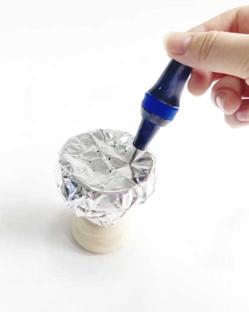 Shisha Phunnel Stopfen and Foil Fork + Hole Puncher (2-in-1 Resin Accessory)
