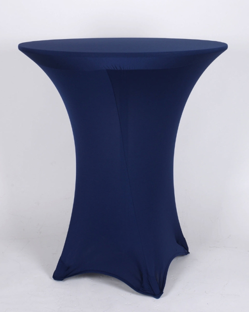 36'' Spandex Cocktail Tablecloth – Stretch Fit for Year-Round Events