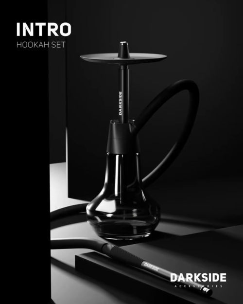 DARKSIDE Hookah Set – New Luxury Shisha with Glass Base